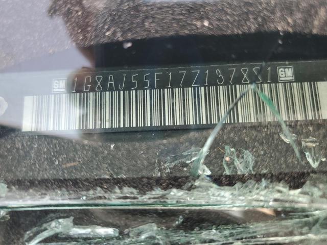 1G8AJ55F17Z137881 - 2007 SATURN ION LEVEL 2 WHITE photo 12