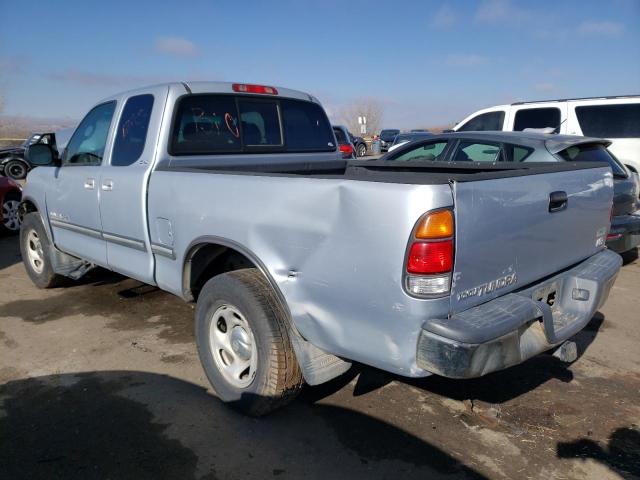 5TBRT3412YS104297 - 2000 TOYOTA TUNDRA ACCESS CAB SILVER photo 2