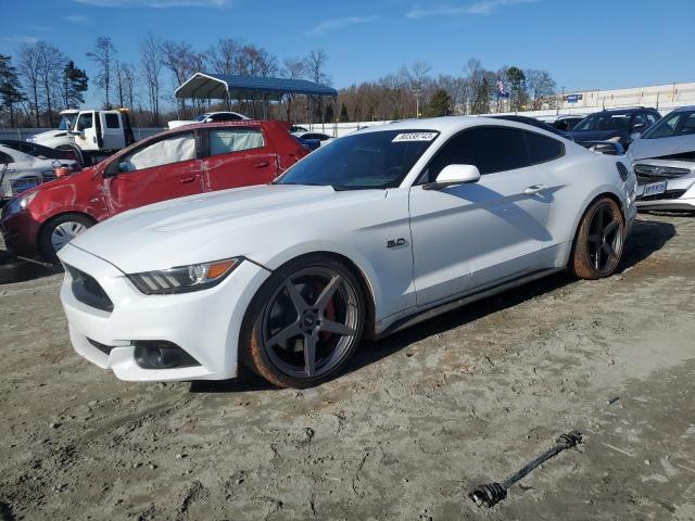 1FA6P8CF4F5417126 - 2015 FORD MUSTANG GT WHITE photo 1