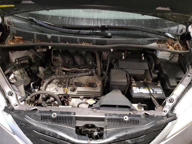 5TDKK3DC4CS257625 - 2012 TOYOTA SIENNA LE GRAY photo 12