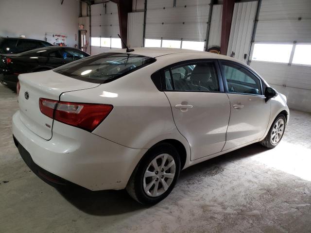 KNADM4A31D6237733 - 2013 KIA RIO LX WHITE photo 3