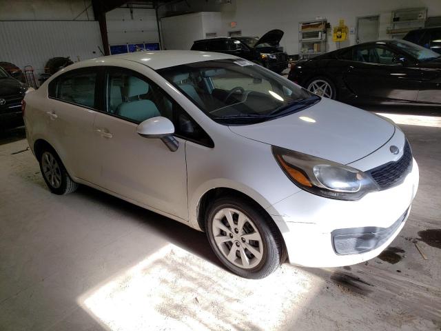 KNADM4A31D6237733 - 2013 KIA RIO LX WHITE photo 4