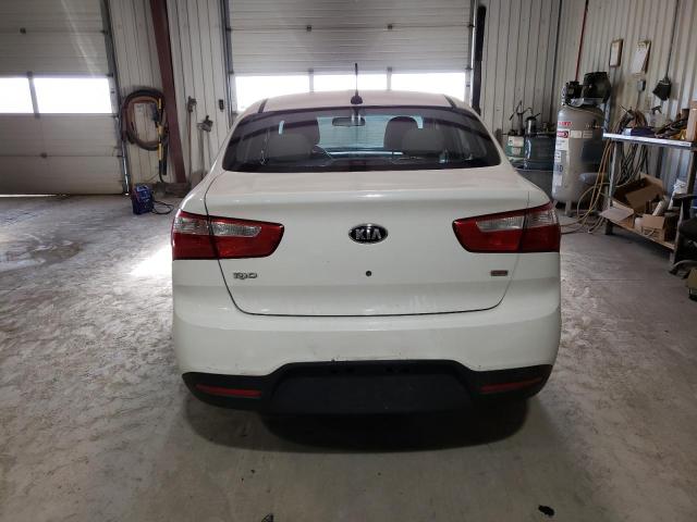 KNADM4A31D6237733 - 2013 KIA RIO LX WHITE photo 6