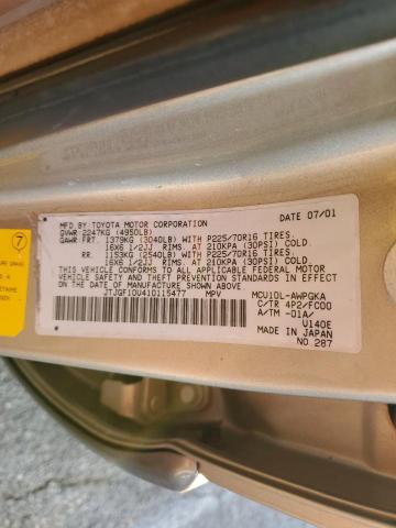 JTJGF10U410115477 - 2001 LEXUS RX 300 GRAY photo 13