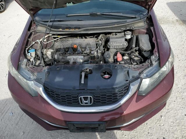 2HGFB2F55DH569688 - 2013 HONDA CIVIC LX MAROON photo 11