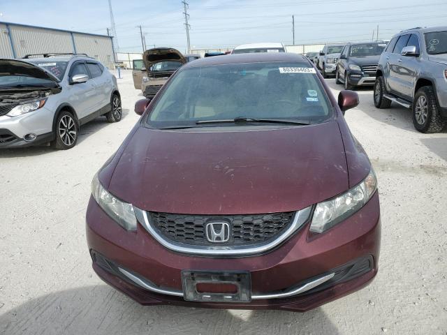 2HGFB2F55DH569688 - 2013 HONDA CIVIC LX MAROON photo 5