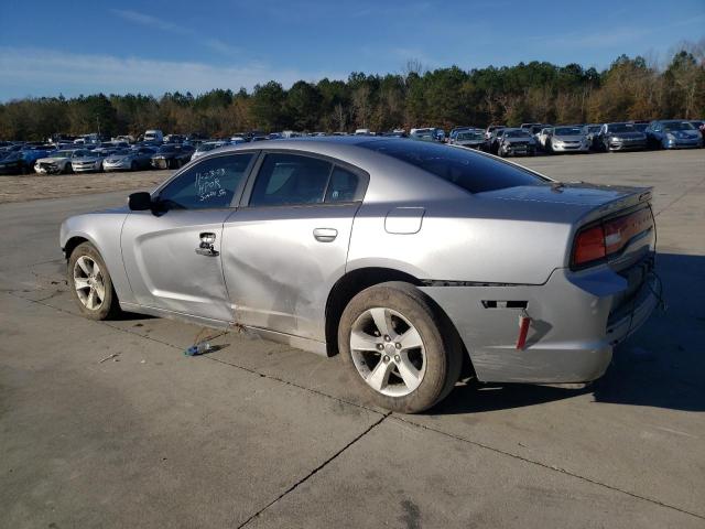 2C3CDXBG2EH130924 - 2014 DODGE CHARGER SE SILVER photo 2