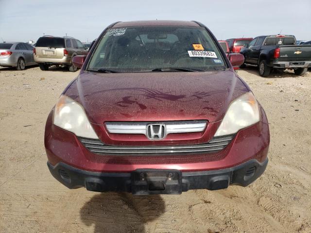 JHLRE38768C049308 - 2008 HONDA CR-V EXL RED photo 5