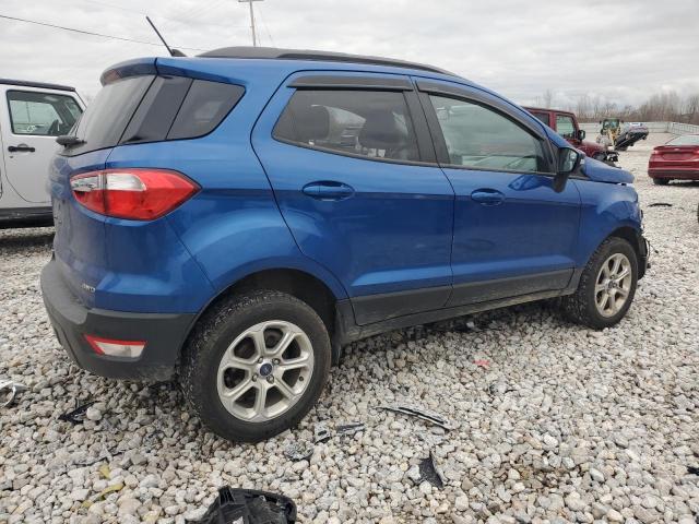 MAJ6P1UL4JC206170 - 2018 FORD ECOSPORT SE BLUE photo 3