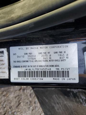 JM1BL1L70C1652548 - 2012 MAZDA 3 I BLACK photo 13