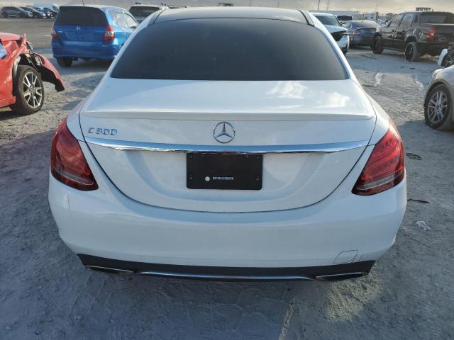 55SWF4JB9GU112080 - 2016 MERCEDES-BENZ C 300 WHITE photo 6