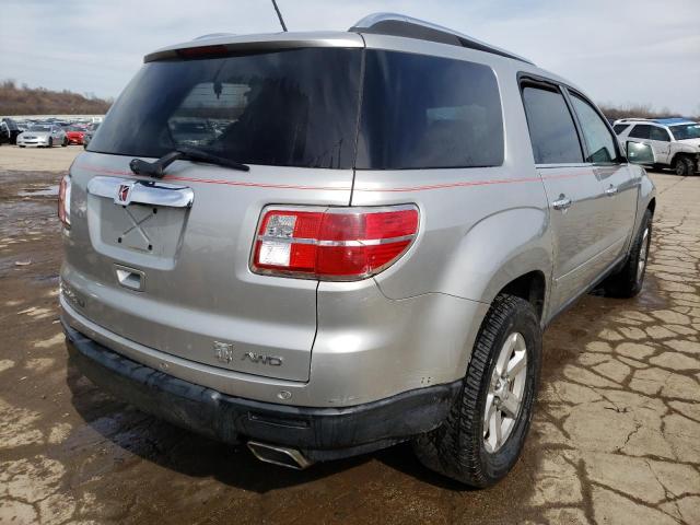 5GZEV23718J286991 - 2008 SATURN OUTLOOK XR ვერცხლისფერი ფოტო 4