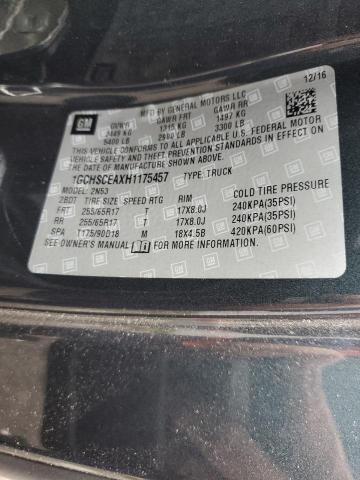 1GCHSCEAXH1175457 - 2017 CHEVROLET COLORADO LT GREEN photo 12