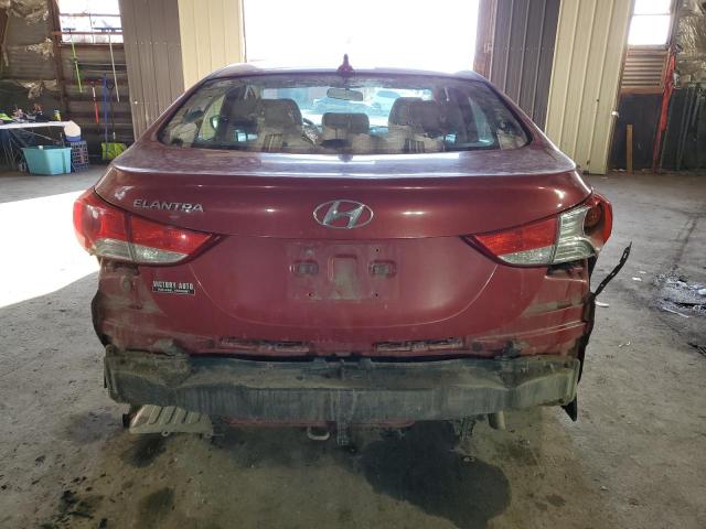 KMHDH4AE1DU579411 - 2013 HYUNDAI ELANTRA GLS RED photo 6