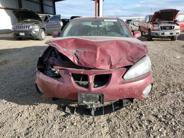 2G2WS522151219646 - 2005 PONTIAC GRAND PRIX GT MAROON photo 5