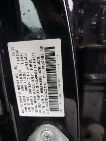 1HGCP2F74BA027273 - 2011 HONDA ACCORD EX 黑色 照片 12