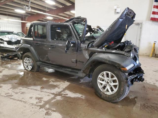 1C4HJXDN6PW680542 - 2023 JEEP WRANGLER SPORT GRAY photo 4