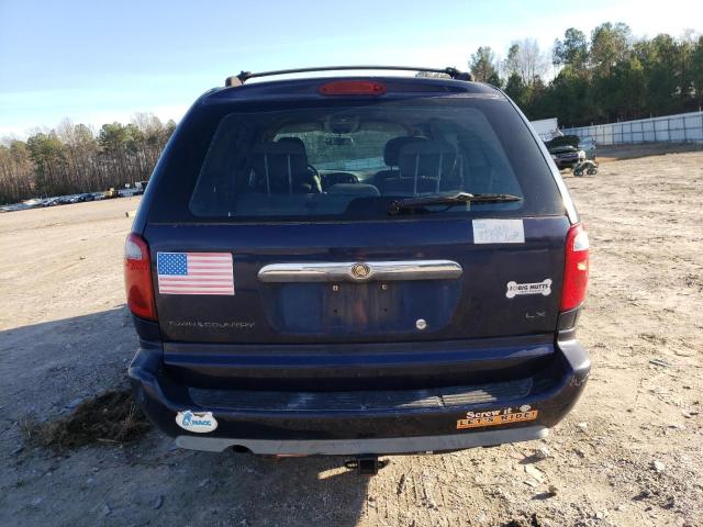 2A4GP44R36R697408 - 2006 CHRYSLER TOWN & COU LX BLUE photo 6