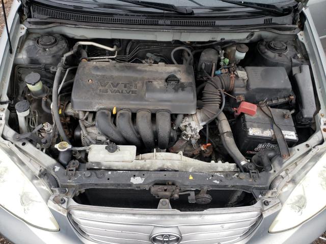 2T1BR32E43C742906 - 2003 TOYOTA COROLLA CE SILVER photo 11