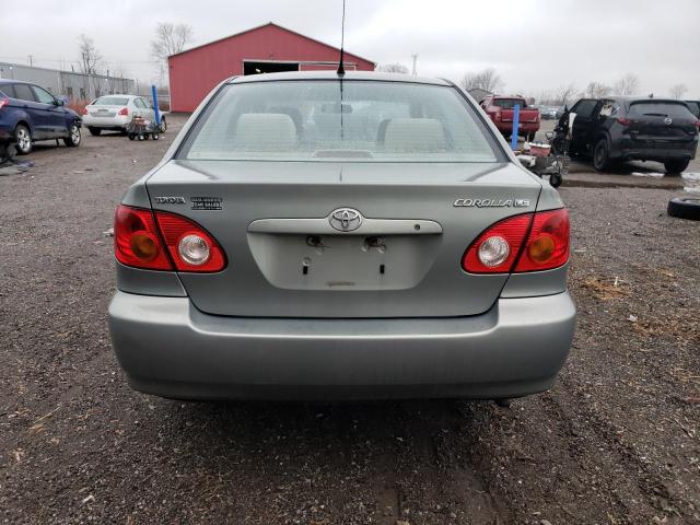 2T1BR32E43C742906 - 2003 TOYOTA COROLLA CE SILVER photo 6