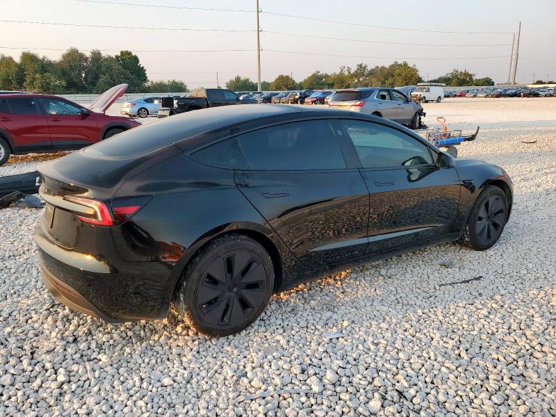 5YJ3E1EA3SF981127 - 2025 TESLA MODEL 3 BLACK photo 3