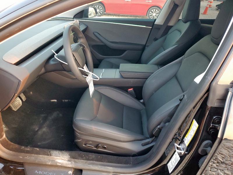 5YJ3E1EA3SF981127 - 2025 TESLA MODEL 3 BLACK photo 7