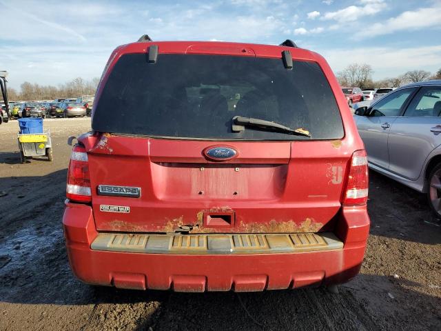 1FMCU9D72AKC13627 - 2010 FORD ESCAPE XLT MAROON photo 6