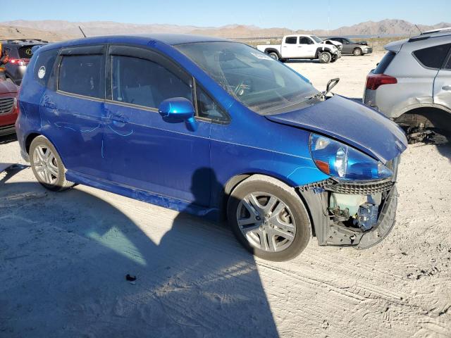 JHMGD38658S027769 - 2008 HONDA FIT SPORT BLUE photo 4