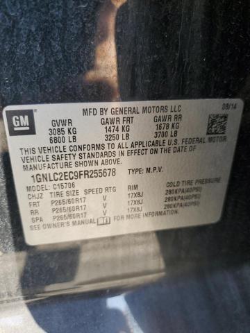 1GNLC2EC9FR255678 - 2015 CHEVROLET TAHOE POLICE BLACK photo 14