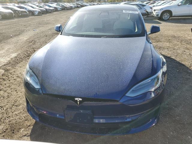 5YJSA1E56MF428419 - 2021 TESLA MODEL S ლურჯი ფოტო 5