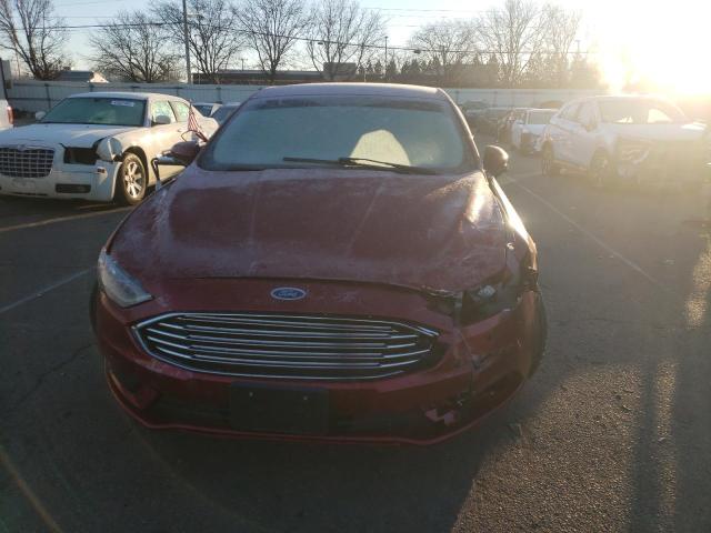 3FA6P0G77HR199512 - 2017 FORD FUSION S RED photo 5