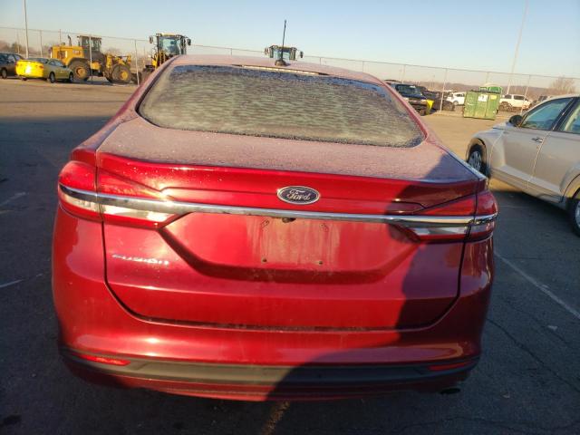 3FA6P0G77HR199512 - 2017 FORD FUSION S RED photo 6