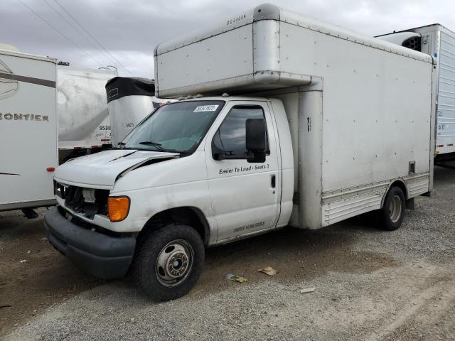 1FDXE45S77DB22726 - 2007 FORD ECONOLINE E450 SUPER DUTY CUTAWAY VAN WHITE photo 1