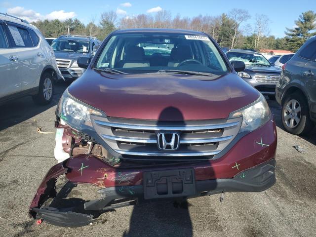 5J6RM4H39EL021236 - 2014 HONDA CR-V LX MAROON photo 5