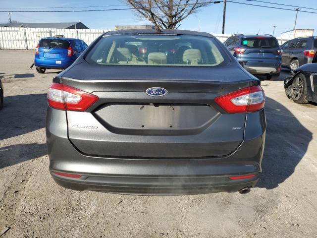 1FA6P0H70F5110698 - 2015 FORD FUSION SE GRAY photo 6