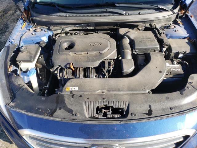 5NPE24AF1FH241491 - 2015 HYUNDAI SONATA SE BLUE photo 11