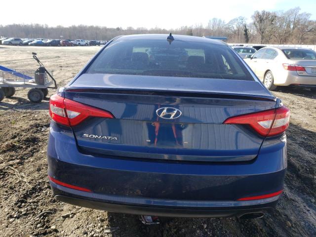 5NPE24AF1FH241491 - 2015 HYUNDAI SONATA SE BLUE photo 6