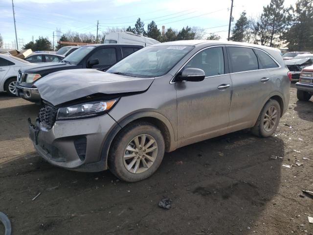 5XYPGDA58KG471189 - 2019 KIA SORENTO LX GRAY photo 1