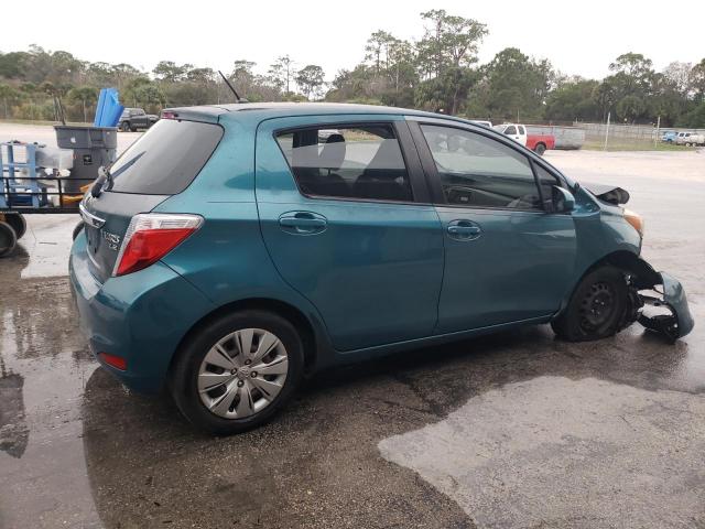 JTDKTUD31DD557803 - 2013 TOYOTA YARIS TURQUOISE photo 3