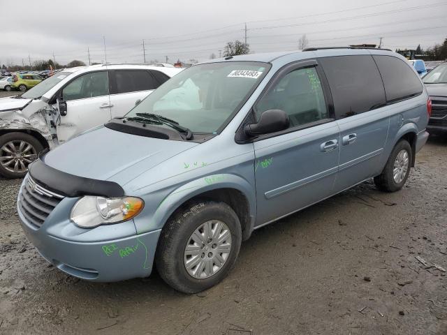 1A4GP44R96B613932 - 2006 CHRYSLER TOWN & COU LX BLUE photo 1