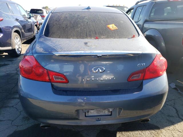 JNKCV61E09M014982 - 2009 INFINITI G37 BASE BLUE photo 6