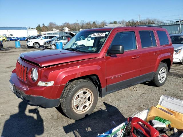 1C4NJPBA2FD386553 - 2015 JEEP PATRIOT SPORT RED photo 1