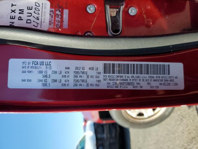 1C4NJPBA2FD386553 - 2015 JEEP PATRIOT SPORT RED photo 12