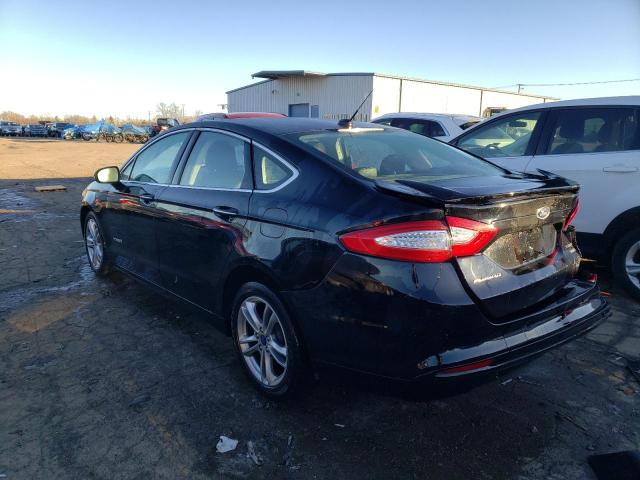 3FA6P0RUXGR365183 - 2016 FORD FUSION TITANIUM HEV BLACK photo 2