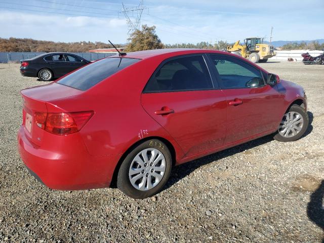 KNAFU4A23D5736913 - 2013 KIA FORTE EX RED photo 3