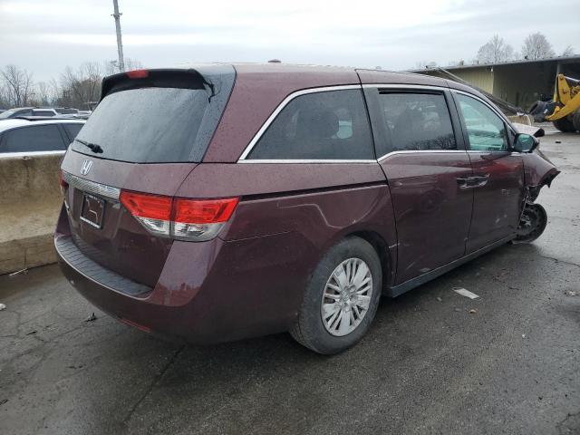 5FNRL5H2XFB088793 - 2015 HONDA ODYSSEY LX MAROON photo 3