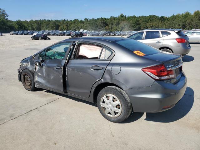 2HGFB2F54DH581766 - 2013 HONDA CIVIC LX GRAY photo 2