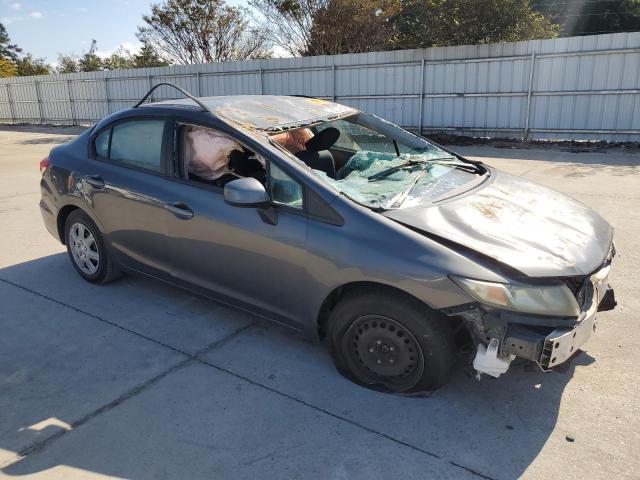 2HGFB2F54DH581766 - 2013 HONDA CIVIC LX GRAY photo 4