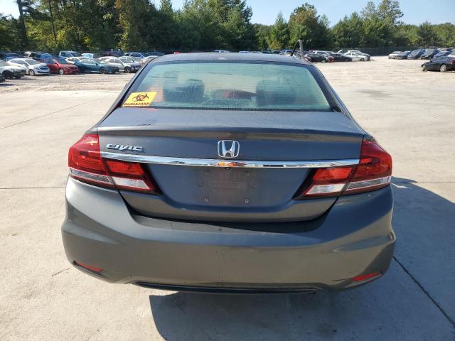2HGFB2F54DH581766 - 2013 HONDA CIVIC LX GRAY photo 6