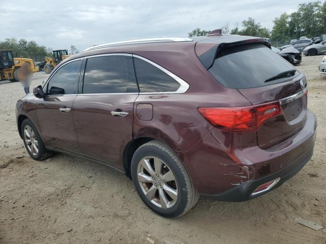 5FRYD4H87EB050085 - 2014 ACURA MDX ADVANCE BURGUNDY photo 2